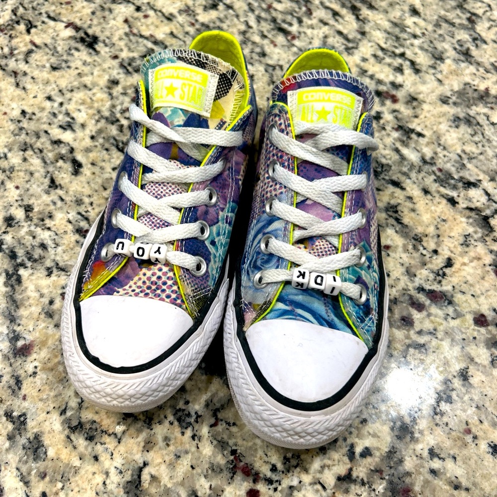 Converse Women’s Digital Floral Colorful Patterned Sneakers